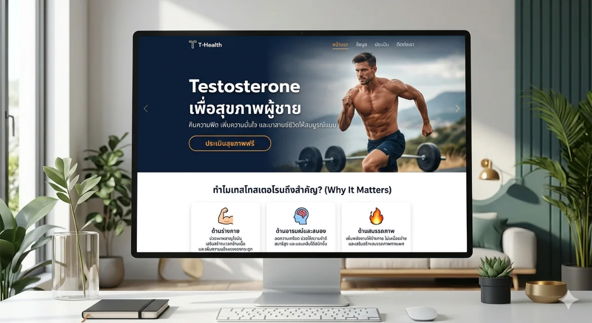 Testosterone เพื่อสุขภาพผู้ชาย